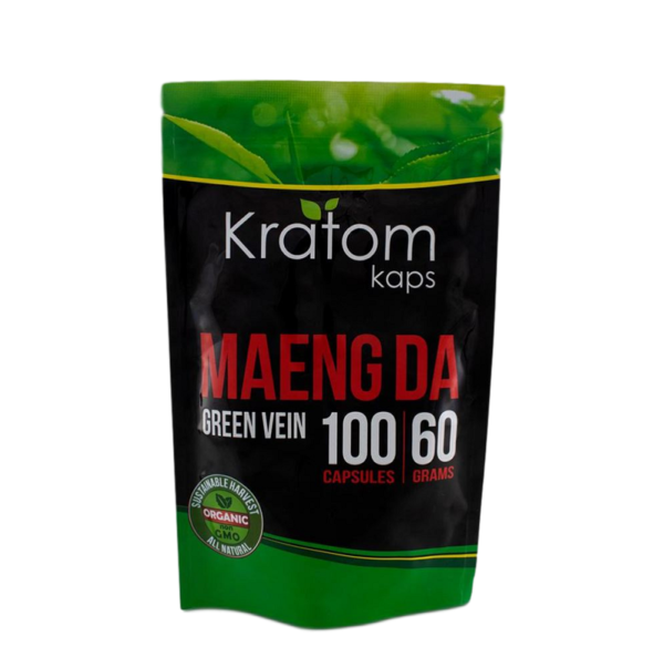 Green Vein Maeng Da Capsules By Kratom Kaps - Image 2